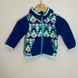 The North Face Multicolor Fleece Zip Up Hoodie Sweatshirt